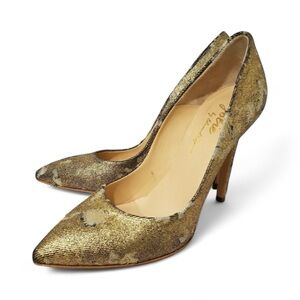 Jolie By Edward Spiers Gold Pumps Heels US 7